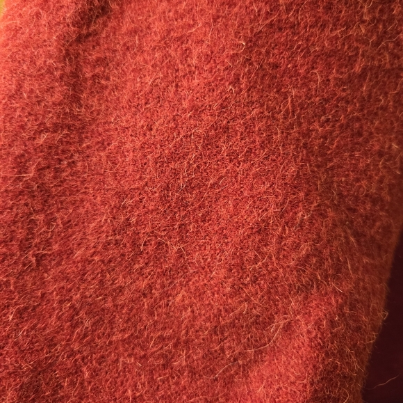 Vintage Harve Bernard 1960s 100% Wool Red Coat - Picture 5 of 7